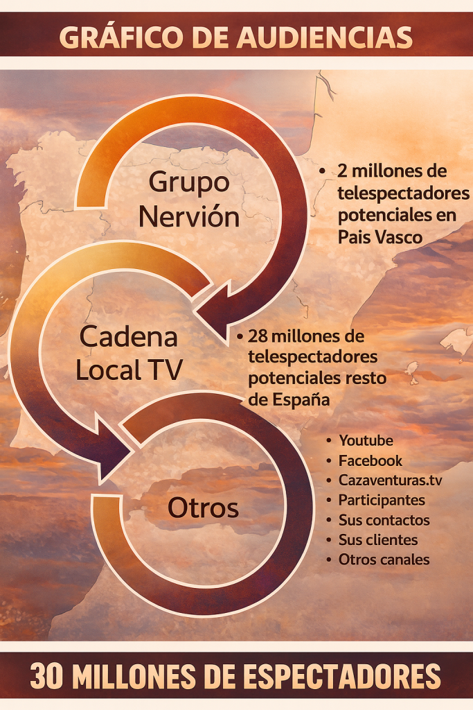 audiencia programa de televisión turístico de El Destino + TOP